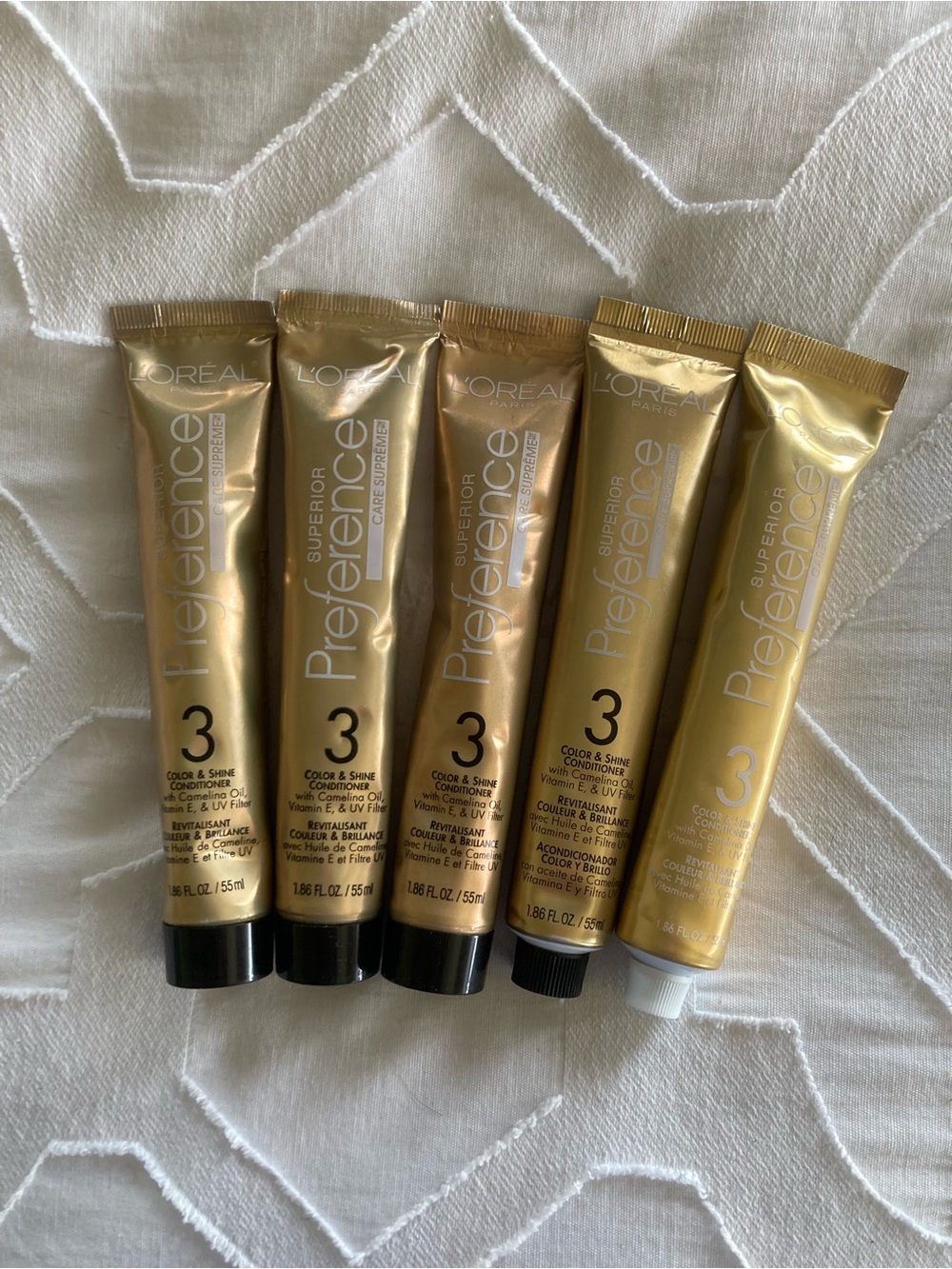 L’ORÉAL Color & Shine Conditioner (Lot of 5) 1.86 Fl. Oz.
